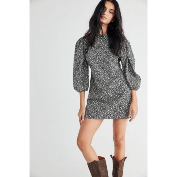 Free People Dresses & Skirts - Free People Making Plans Cotton Floral Mini Dress 0